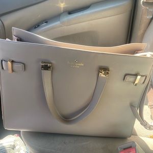 Kate Spade purse! Grey and pink with adjustable shoulder strap